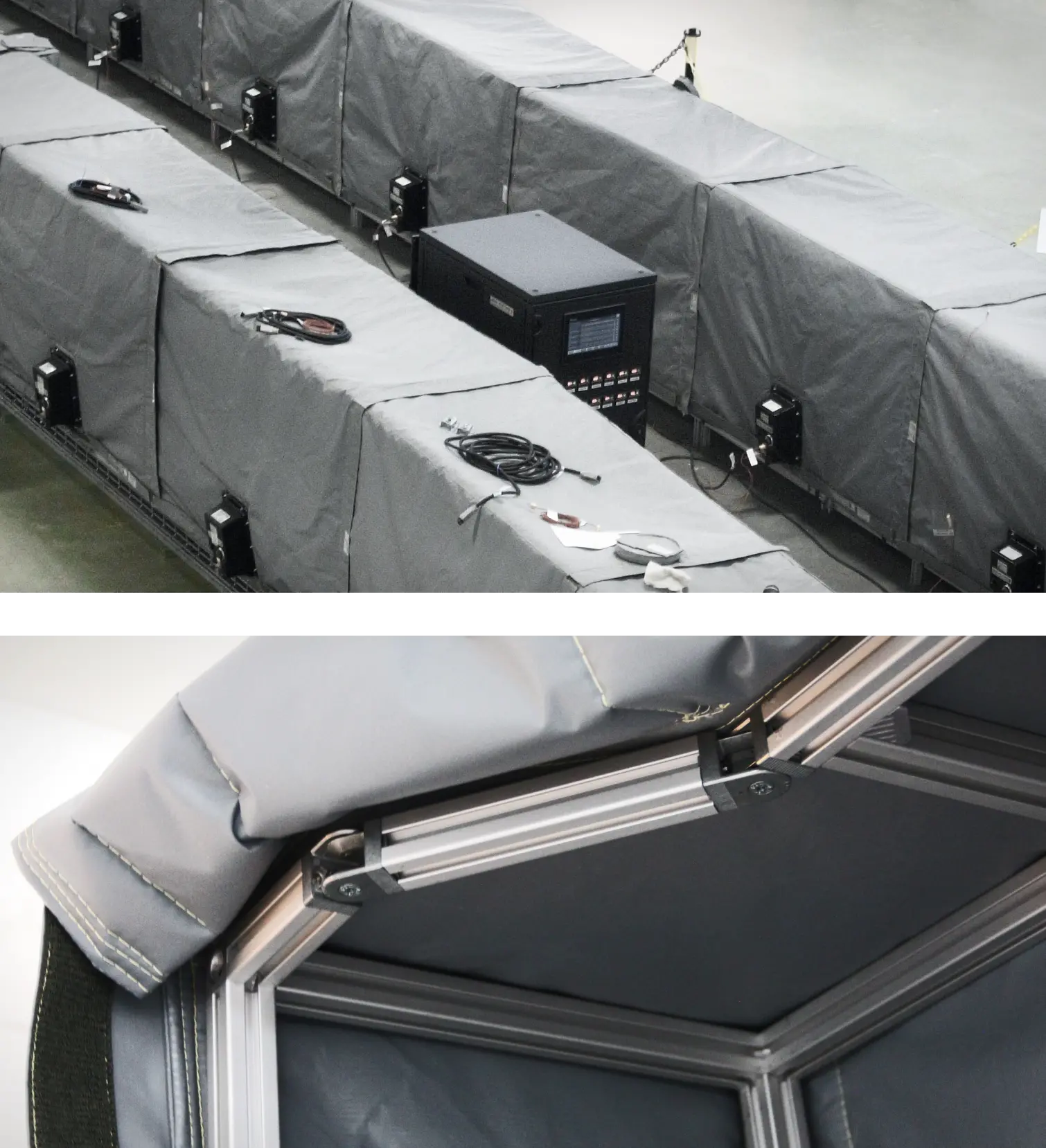 UHV bakeout tent, Hemi Heating