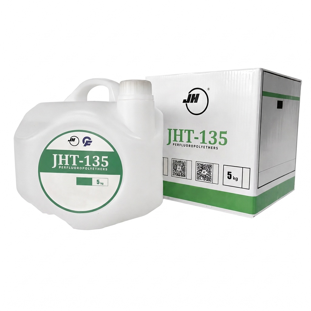 JHT-135 PFPE heat transfer fluid container and carton