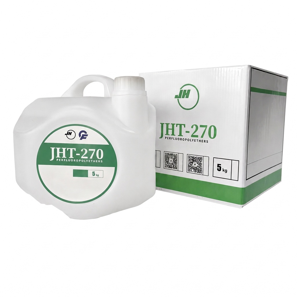 JHT-270 PFPE heat transfer fluid container and carton